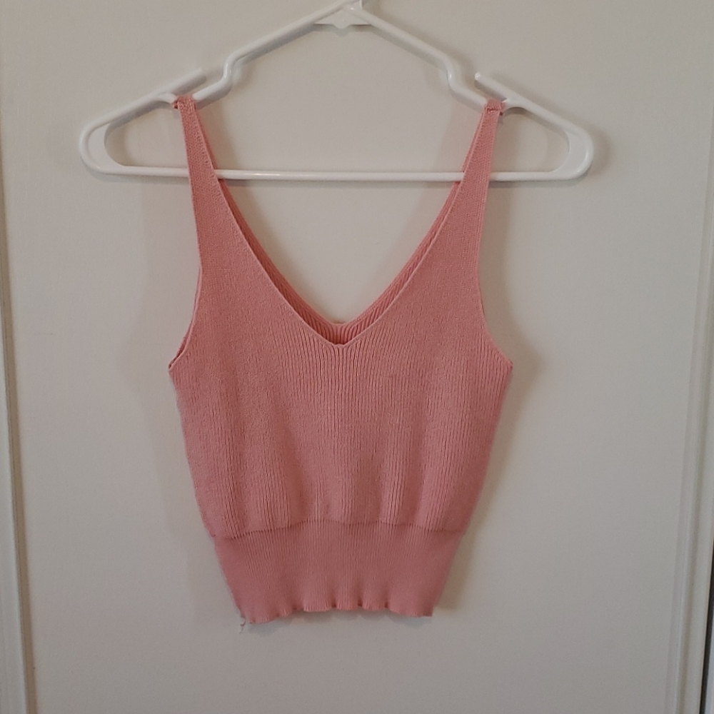 Pink tank top, for women, size small, new, unused